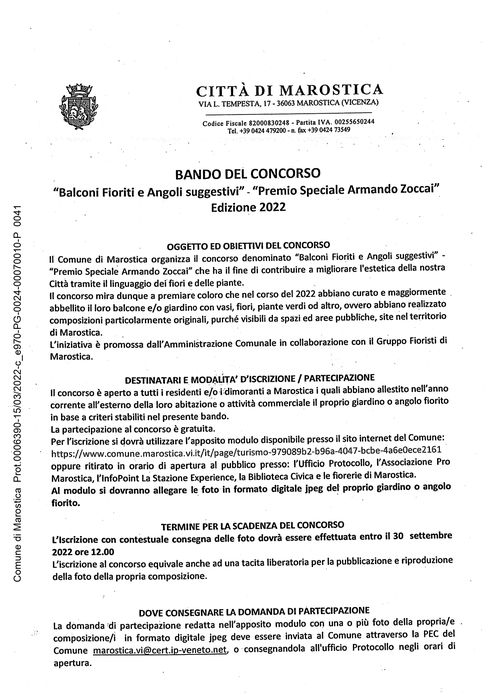 CONCORSO FOTOGRAFICO Balconi Fioriti E Angoli Suggestivi 